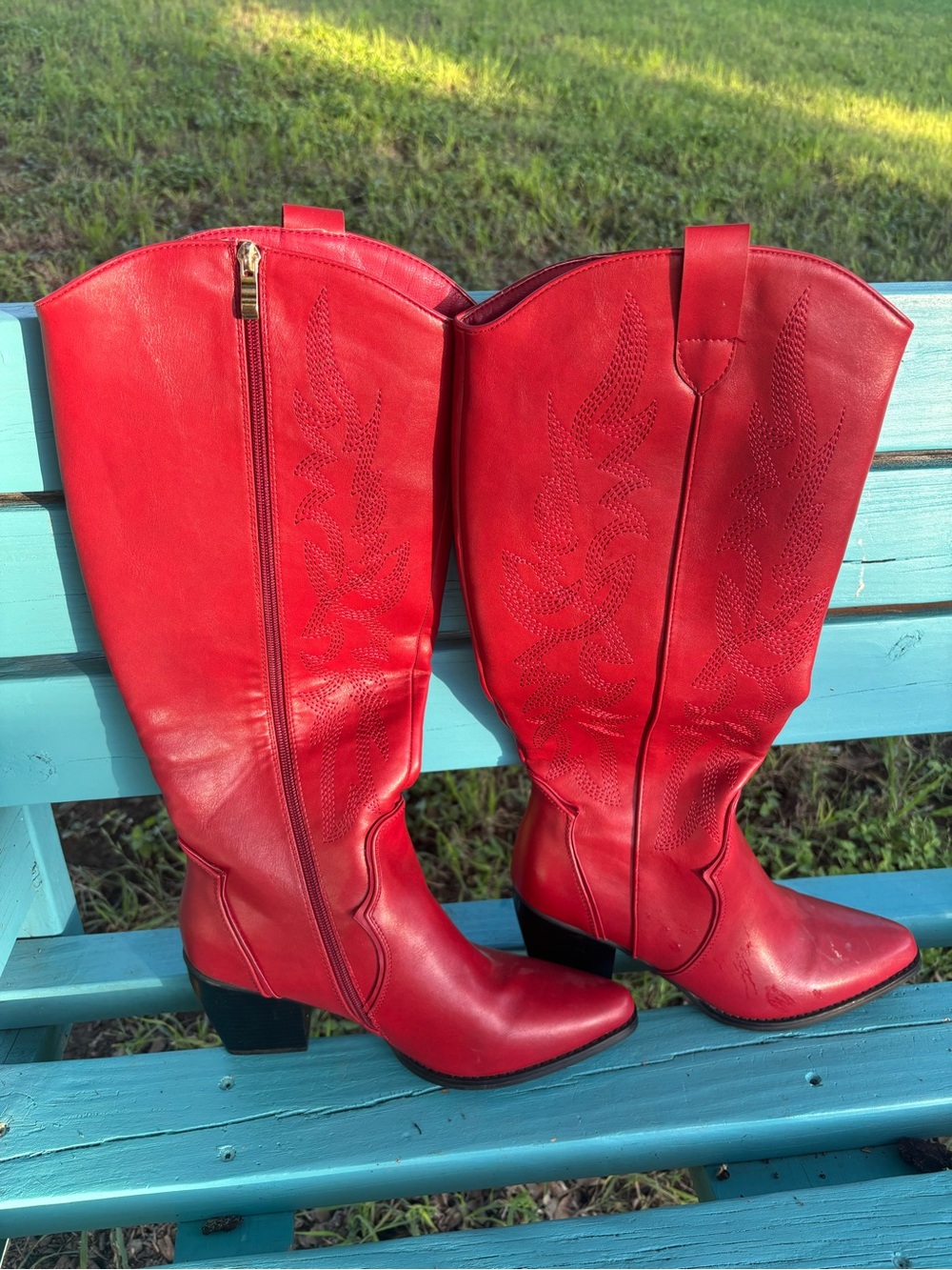 DREAM PAIRS
Dallas Embroidered Western Cowboy Knee High Boots - Picture 2 of 10
